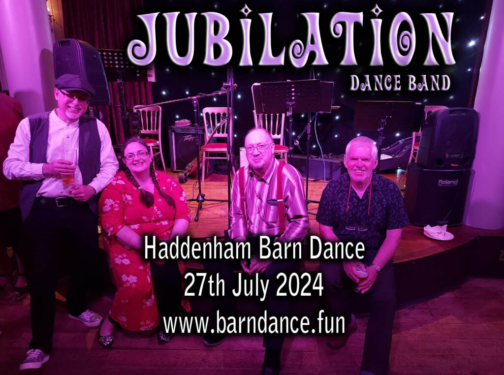 Jubilation - our band at the Haddenham barn dance on 27th July 2024 www.barndance.fun